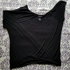 Black Off Shoulder Shirt